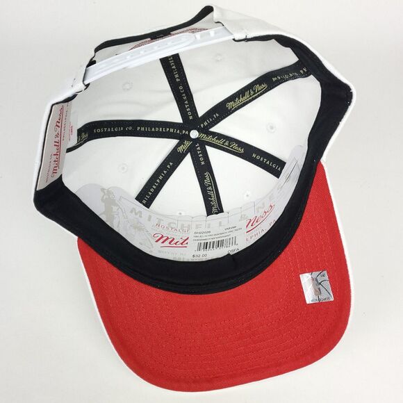 Philadelphia 76ers Mitchell & Ness Pro Fit Snapback Cap Hat 3D Logo White NWT - Picture 8 of 8